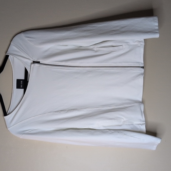 Nic+Zoe Women's Cotton Blend Moto Jacket - Picture 9 of 9